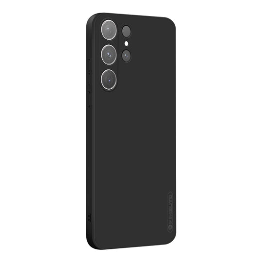 For Galaxy S24 Ultra 5G PINWUYO Sense Series Liquid Silicone TPU Phone Case(Black)