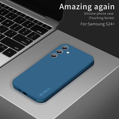 For Samsung Galaxy S25+ 5G PINWUYO Sense Series Liquid Silicone TPU Phone Case(Blue) - Galaxy S25+ 5G Cases by PINWUYO | Online Shopping UK | buy2fix