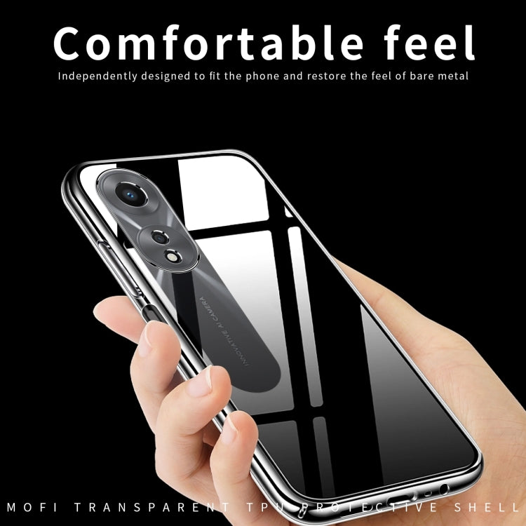 For OPPO A58 4G MOFI Ming Series Transparent Ultra-thin TPU Phone Case(Transparent) - OPPO Cases by MOFI | Online Shopping UK | buy2fix