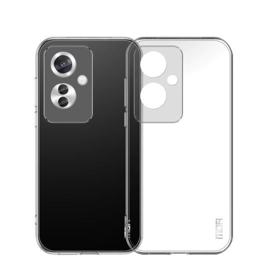 For OPPO Reno11 F MOFI Ming Series Transparent Ultra-thin TPU Phone Case(Transparent) - OPPO Cases by MOFI | Online Shopping UK | buy2fix