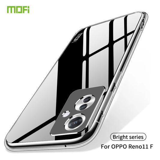 For OPPO Reno11 F MOFI Ming Series Transparent Ultra-thin TPU Phone Case(Transparent) by MOFI