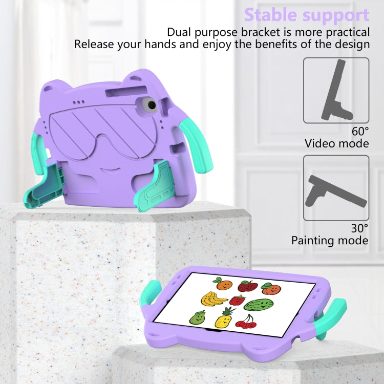 For Samsung Galaxy S5e 10.5 2019 Ice Baby EVA Shockproof Hard PC Tablet Case(Light Purple+Mint Green) - Other Galaxy Tab PC by buy2fix | Online Shopping UK | buy2fix