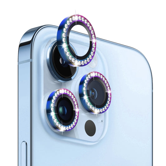 For iPhone 13 Pro / 13 Pro Max NORTHJO Camera Lens Protector Tempered Glass Metal Rhinestone Ring Film(Colorful) - iPhone 13 Pro Max Tempered Glass by NORTHJO | Online Shopping UK | buy2fix