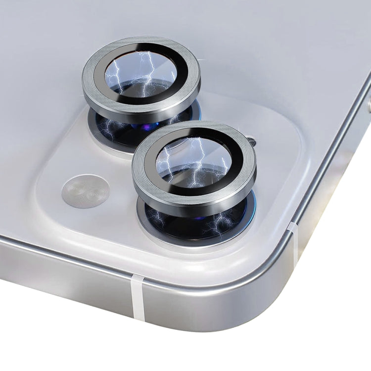 For iPhone 13 / 13 mini NORTHJO Camera Lens Tempered Glass CD Vein Metal Ring Film(Silver) - iPhone 13 Tempered Glass by NORTHJO | Online Shopping UK | buy2fix