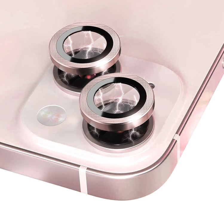 For iPhone 13 / 13 mini NORTHJO Camera Lens Tempered Glass CD Vein Metal Ring Film(Pink) - iPhone 13 Tempered Glass by NORTHJO | Online Shopping UK | buy2fix