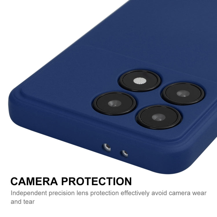 For Xiaomi Poco F6 Pro / Redmi K70 ENKAY Hat-Prince Liquid Silicone Shockproof Soft Phone Case(Dark Blue) - K70 Cases by ENKAY | Online Shopping UK | buy2fix