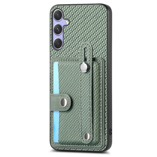 For Samsung Galaxy S25+ 5G Wristband Kickstand Wallet Back Phone Case with Tool Knife(Green) by buy2fix