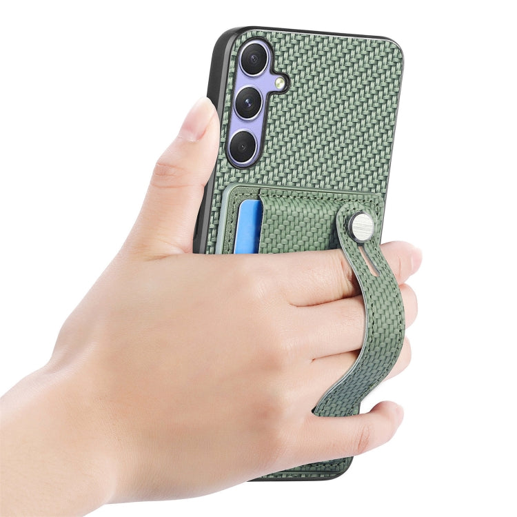 For Samsung Galaxy S25 Ultra 5G Wristband Kickstand Wallet Back Phone Case with Tool Knife(Green) by buy2fix