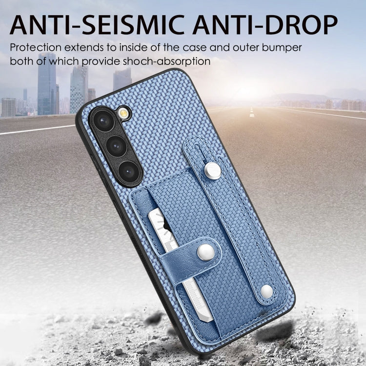 For Samsung Galaxy S25 Ultra 5G Wristband Kickstand Wallet Back Phone Case with Tool Knife(Khaki) by buy2fix