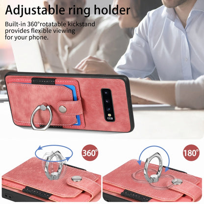 For Samsung Galaxy S25 Ultra 5G Retro Skin-feel Ring Card Wallet Phone Case(Black) by buy2fix