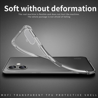 For iPhone 16 MOFI Ming Series Ultra-thin TPU Phone Case(Transparent) - iPhone 16 Cases by MOFI | Online Shopping UK | buy2fix