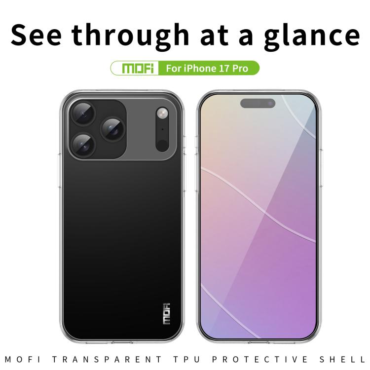 For iPhone 17 Pro MOFI Ming Series Ultra-thin TPU Phone Case(Transparent) - iPhone 17 Pro Cases by MOFI | Online Shopping UK | buy2fix