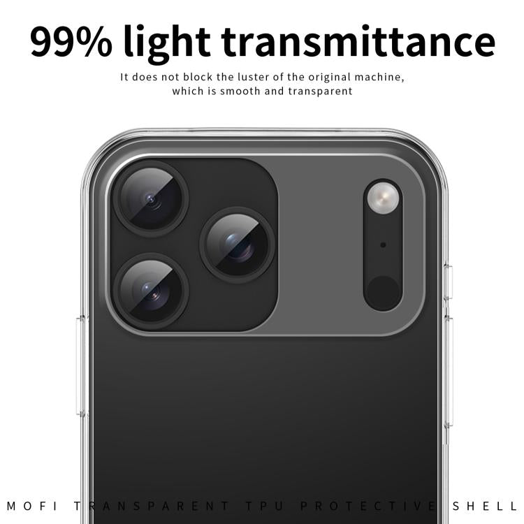 For iPhone 17 Pro MOFI Ming Series Ultra-thin TPU Phone Case(Transparent) - iPhone 17 Pro Cases by MOFI | Online Shopping UK | buy2fix