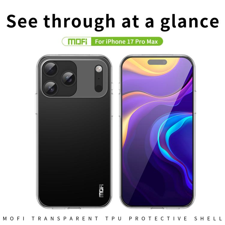For iPhone 17 Pro Max MOFI Ming Series Ultra-thin TPU Phone Case(Transparent) - iPhone 17 Pro Max Cases by MOFI | Online Shopping UK | buy2fix