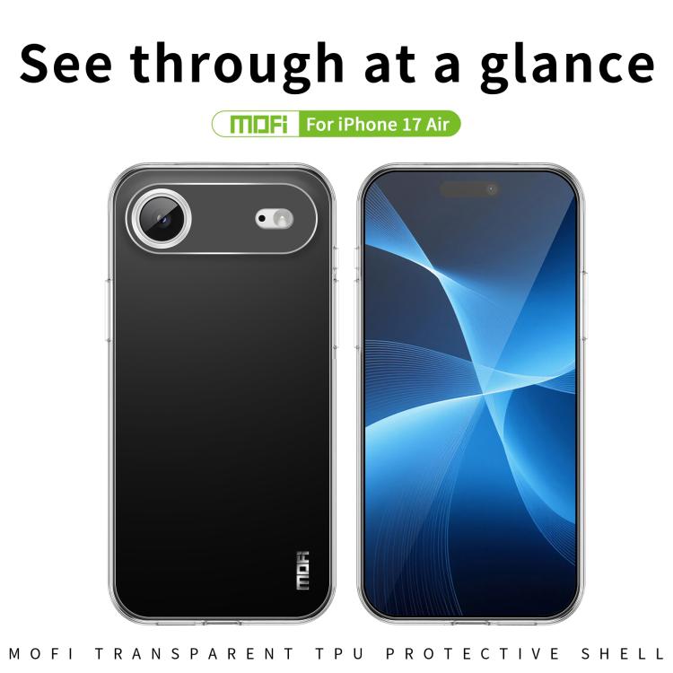 For iPhone 17 Air MOFI Ming Series Ultra-thin TPU Phone Case(Transparent) - iPhone 17 Air Cases by MOFI | Online Shopping UK | buy2fix