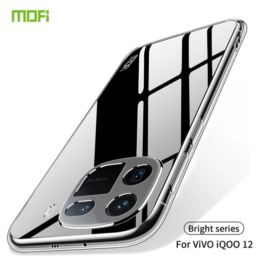 For vivo iQOO 12 MOFI Ming Series Ultra-thin TPU Phone Case(Transparent) by MOFI