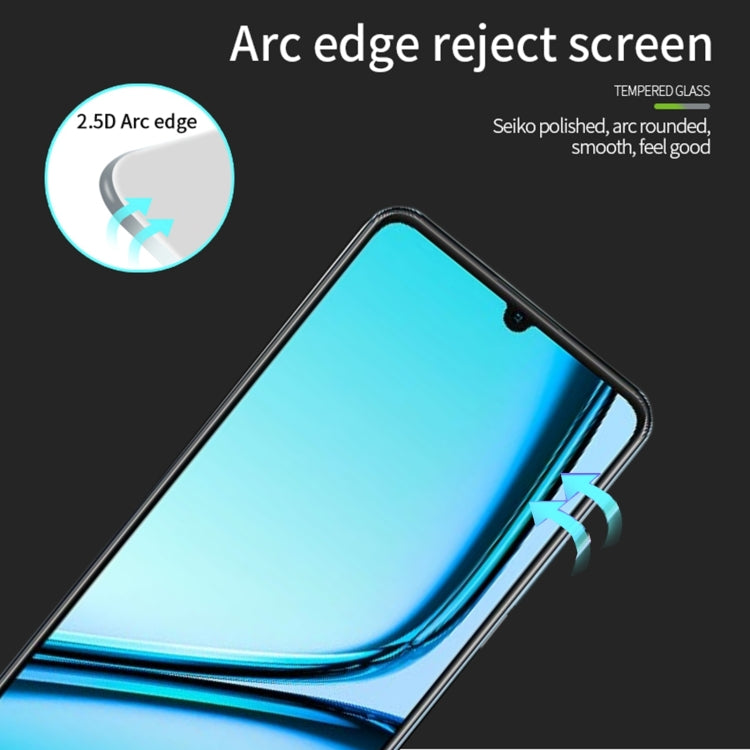 For Realme Note 50 PINWUYO 9H 2.5D Full Screen Tempered Glass Film(Black) by PINWUYO