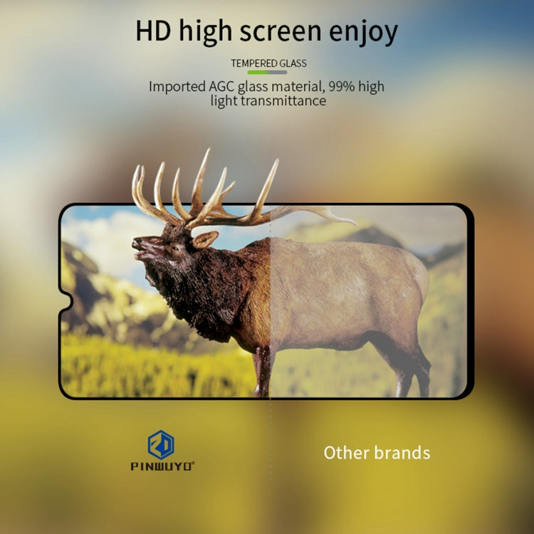 For Realme Note 50 PINWUYO 9H 2.5D Full Screen Tempered Glass Film(Black) by PINWUYO