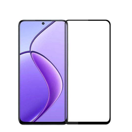 For Realme 12 PINWUYO 9H 2.5D Full Screen Tempered Glass Film(Black)