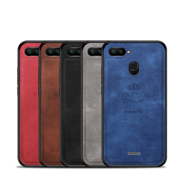 PINWUYO Shockproof Waterproof Full Coverage PC + TPU + Skin Protective Case for Xiaomi Redmi 6(Black) - Xiaomi Cases by PINWUYO | Online Shopping UK | buy2fix