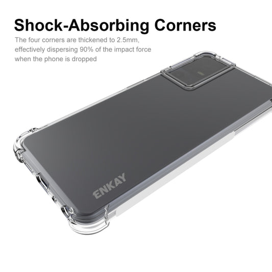 For TCL 40 SE ENKAY Hat-Prince Transparent TPU Shockproof Phone Case by ENKAY