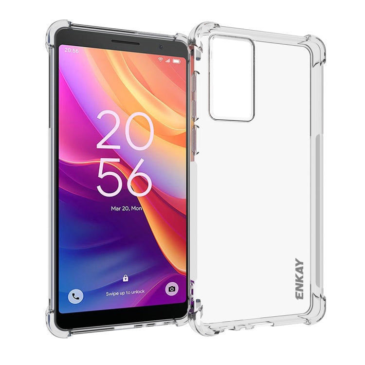 For TCL 501 4G ENKAY Hat-Prince Transparent TPU Shockproof Phone Case - TCL by ENKAY | Online Shopping UK | buy2fix