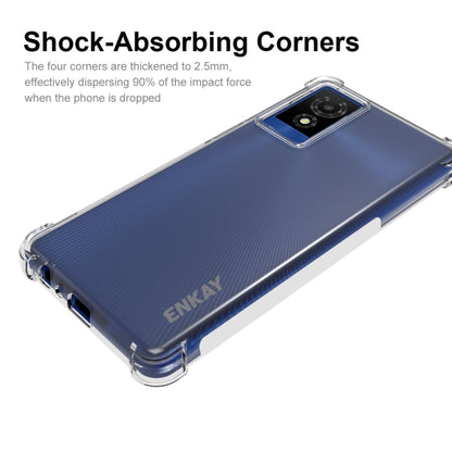 For TCL 501 4G ENKAY Hat-Prince Transparent TPU Shockproof Phone Case - TCL by ENKAY | Online Shopping UK | buy2fix