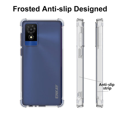 For TCL 501 4G ENKAY Hat-Prince Transparent TPU Shockproof Phone Case - TCL by ENKAY | Online Shopping UK | buy2fix