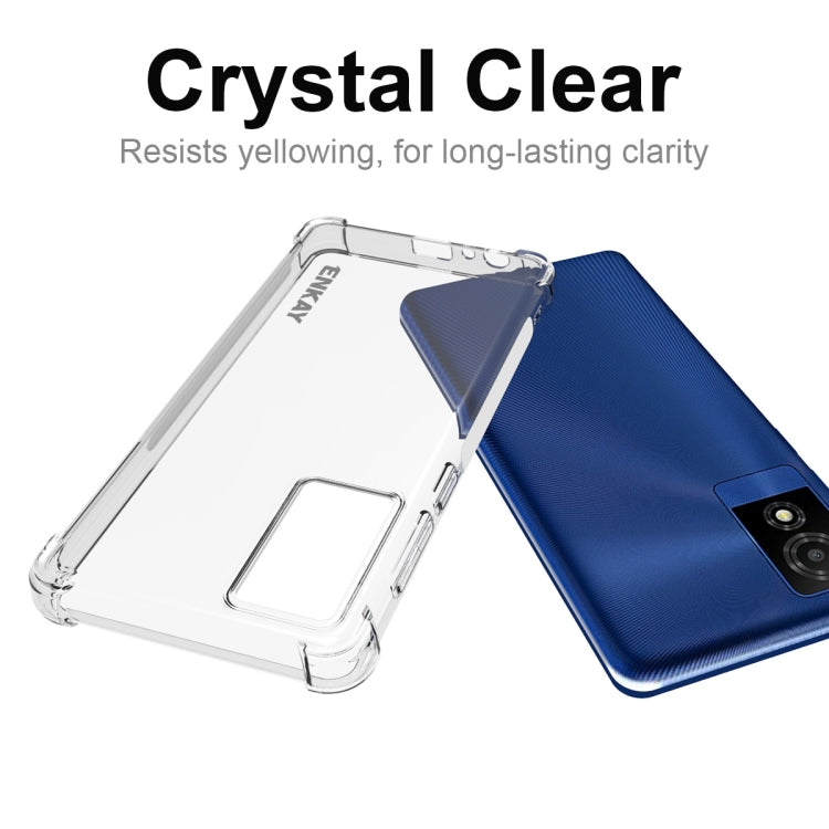 For TCL 501 4G ENKAY Hat-Prince Transparent TPU Shockproof Phone Case - TCL by ENKAY | Online Shopping UK | buy2fix