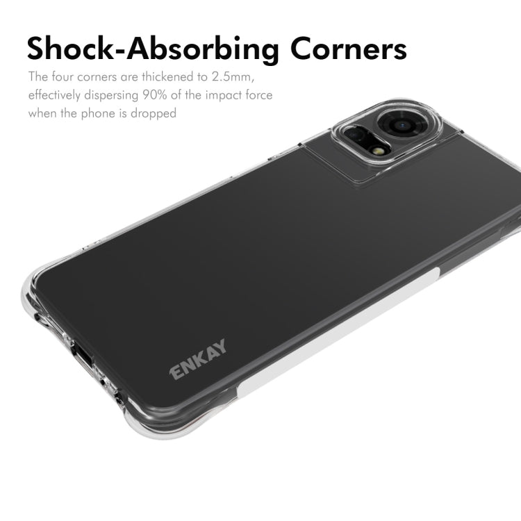 For TCL 50 LE 4G ENKAY Hat-Prince Transparent TPU Shockproof Phone Case - More Brand by ENKAY | Online Shopping UK | buy2fix