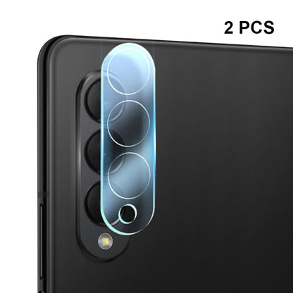 For Smasung Galaxy Fold5 2pcs ENKAY Hat-Prince 9H Rear Camera Lens Tempered Glass Film(Transparent) - Galaxy Z Fold5 5G Tempered Glass by ENKAY | Online Shopping UK | buy2fix