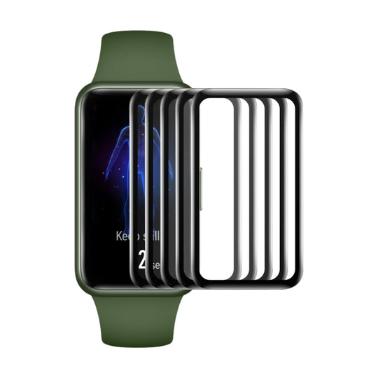 For Xiaomi Smart Band 9 Active 5pcs ENKAY ENKAY 3D Full Coverage Soft PC Edge PMMA HD Screen Film