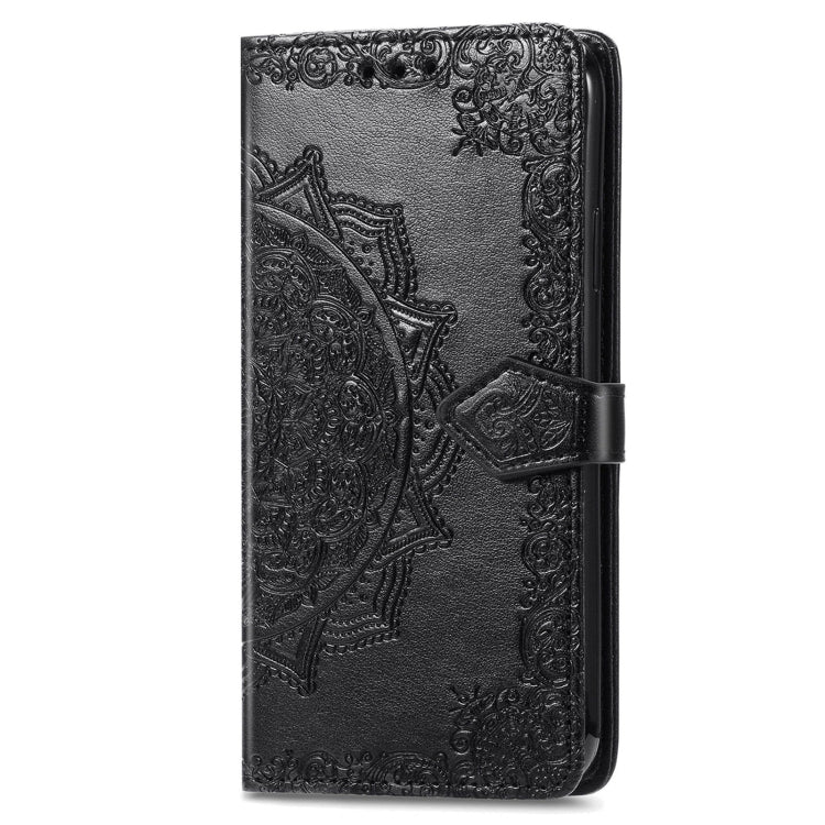 For Motorola Moro G Power 5G 2024 Mandala Flower Embossed Leather Phone Case(Black) - Motorola Cases by buy2fix | Online Shopping UK | buy2fix