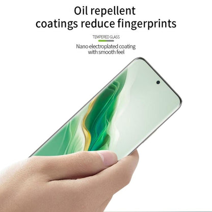 For Honor Magic6 PINWUYO 9H 3D Hot Bending Tempered Glass Film(Black) by PINWUYO