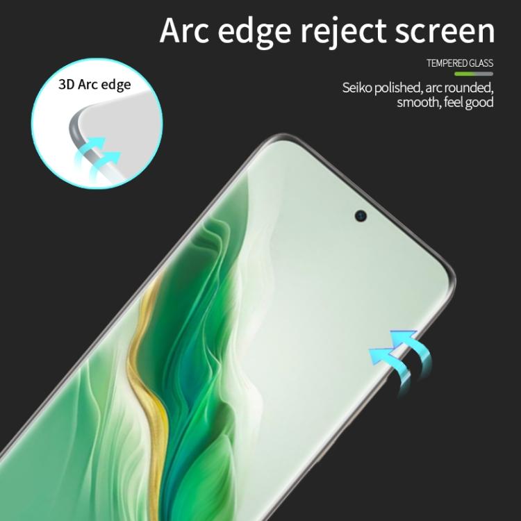 For Honor Magic6 PINWUYO 9H 3D Hot Bending Tempered Glass Film(Black) by PINWUYO