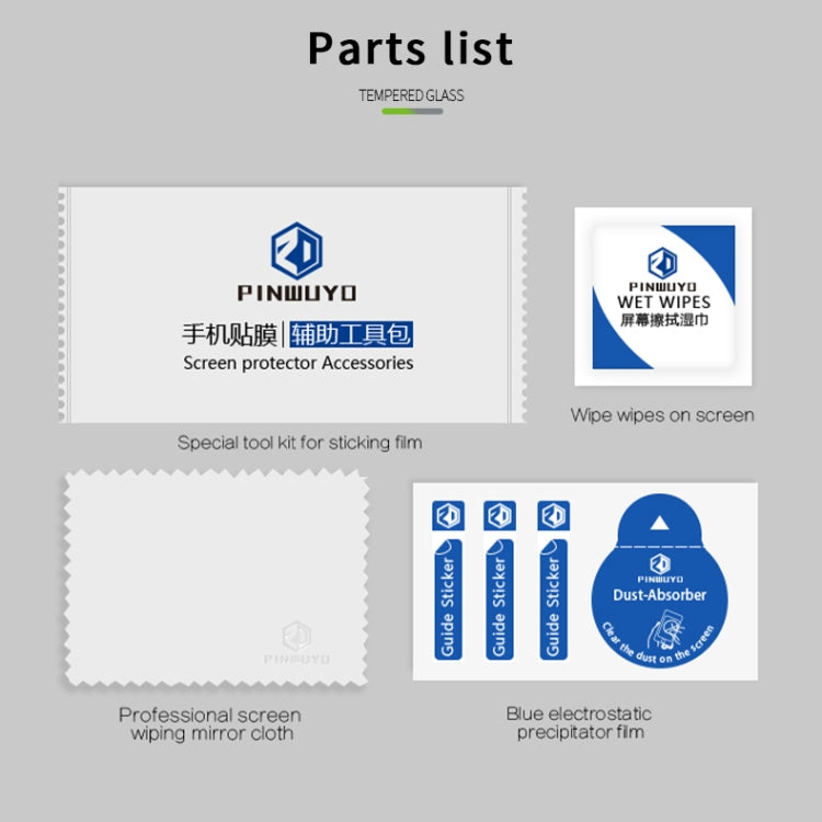 For Honor Magic6 PINWUYO 9H 3D Hot Bending Tempered Glass Film(Black) by PINWUYO