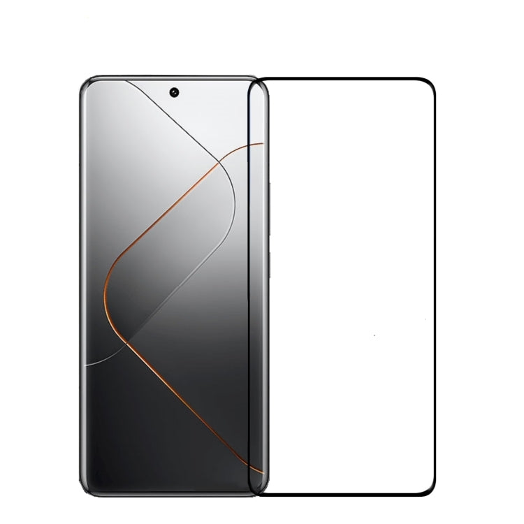 For Xiaomi 14 Pro PINWUYO 9H 3D Hot Bending Tempered Glass Film(Black) by PINWUYO