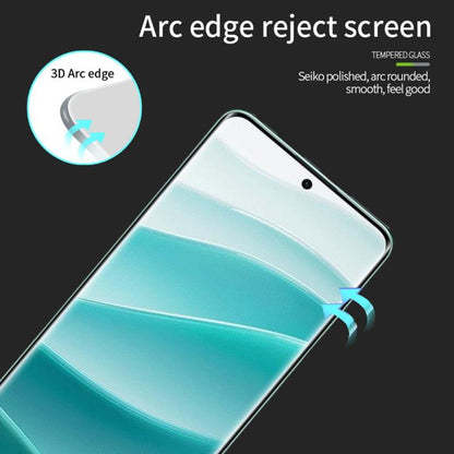 For Redmi Note 14 Pro 5G /14 Pro+ 5G PINWUYO 9H 3D Hot Bending Tempered Glass Film(Black) by PINWUYO
