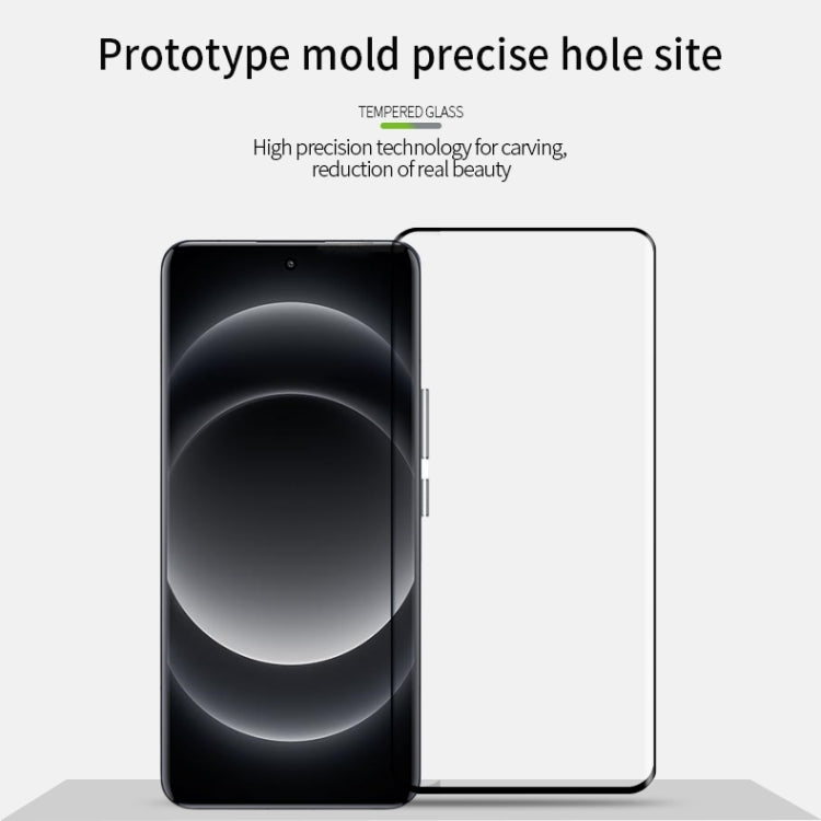 For Xiaomi 14 Ultra MOFI 9H 3D Hot Bending Tempered Glass Film(Black) - 14 Ultra Tempered Glass by MOFI | Online Shopping UK | buy2fix