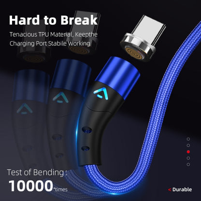 ENKAY 2 in 1 3A USB to 8 Pin + Type-C Magnetic Fast Charging Data Cable, Length:1m(Blue) - Charging Cable & Head by ENKAY | Online Shopping UK | buy2fix