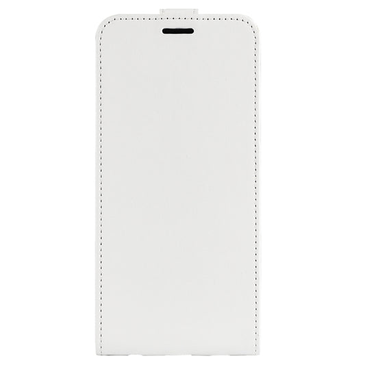 For iPhone 16 R64 Texture Single Vertical Flip Leather Phone Case(White) by buy2fix
