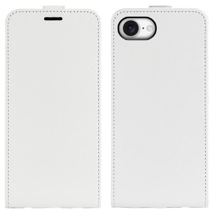 For iPhone 16e R64 Texture Single Vertical Flip Leather Phone Case(White) - iPhone 16e Cases by buy2fix | Online Shopping UK | buy2fix