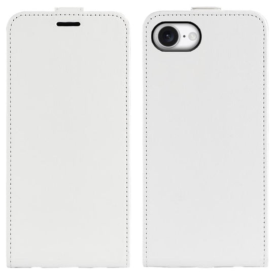 For iPhone 17e / 16e R64 Texture Single Vertical Flip Leather Phone Case(White)