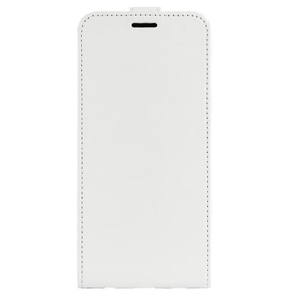 For iPhone 16e R64 Texture Single Vertical Flip Leather Phone Case(White) - iPhone 16e Cases by buy2fix | Online Shopping UK | buy2fix