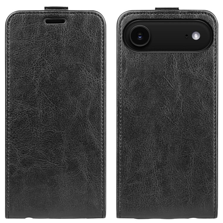 For iPhone Air R64 Texture Single Vertical Flip Leather Phone Case(Black) - iPhone Air Cases by buy2fix | Online Shopping UK | buy2fix