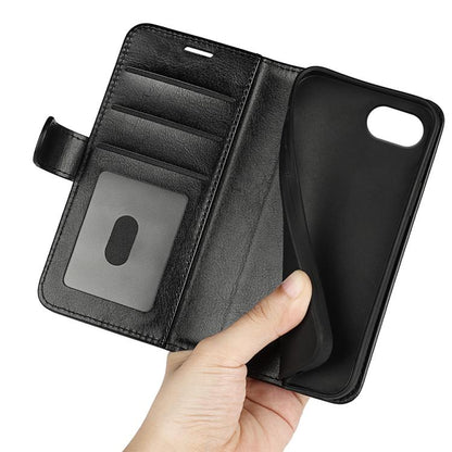 For iPhone 16e R64 Texture Horizontal Flip Leather Phone Case(Black) - iPhone 16e Cases by buy2fix | Online Shopping UK | buy2fix