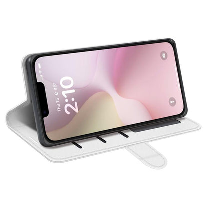 For iPhone 16e R64 Texture Horizontal Flip Leather Phone Case(White) - iPhone 16e Cases by buy2fix | Online Shopping UK | buy2fix