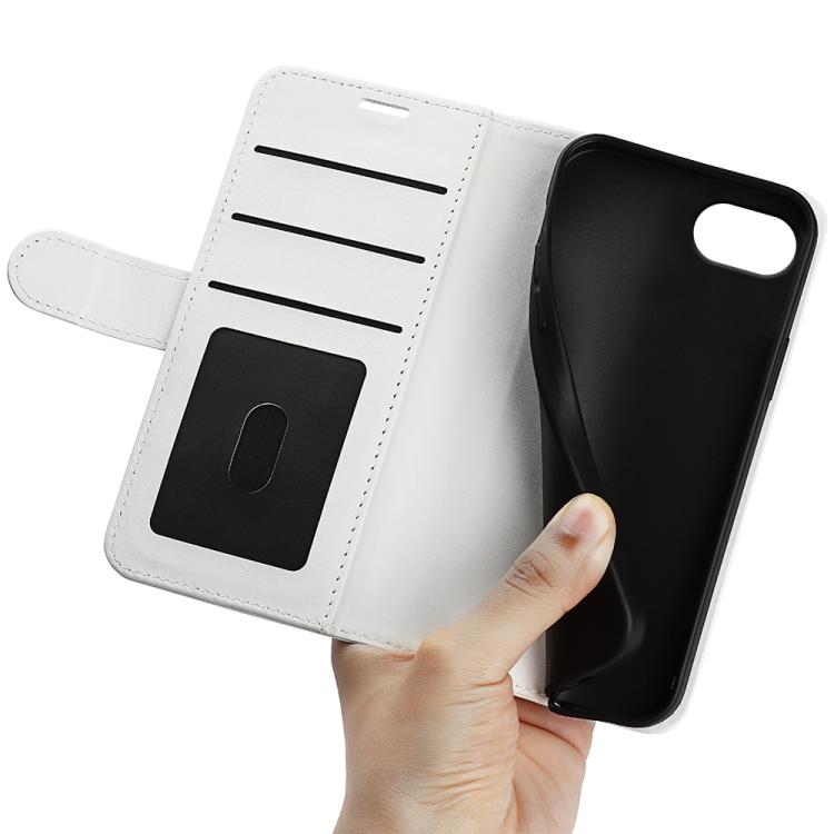 For iPhone 16e R64 Texture Horizontal Flip Leather Phone Case(White) - iPhone 16e Cases by buy2fix | Online Shopping UK | buy2fix