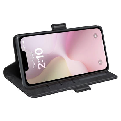 For iPhone 16e Dual-side Magnetic Buckle Horizontal Flip Leather Phone Case(Black) - iPhone 16e Cases by buy2fix | Online Shopping UK | buy2fix