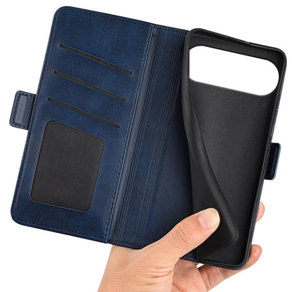 For iPhone Air Dual-side Magnetic Buckle Horizontal Flip Leather Phone Case(Dark Blue) - iPhone Air Cases by buy2fix | Online Shopping UK | buy2fix